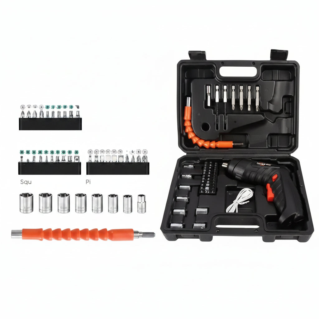 Destornillador Eléctrico con Luz LED 🔦🔧⚡