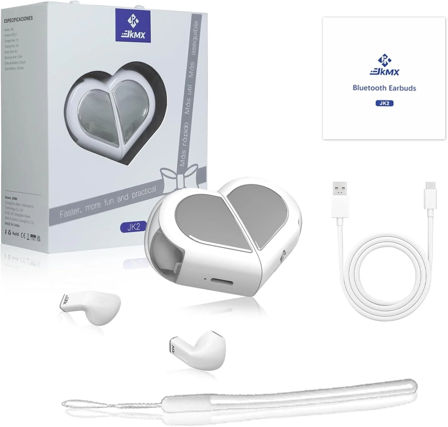 Audífonos Inalámbricos Corazón  — Bluetooth  🎧❤️