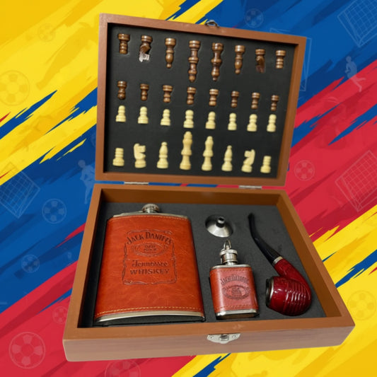 Set de regalo termo para whisky con ajedrez 🥃♟️