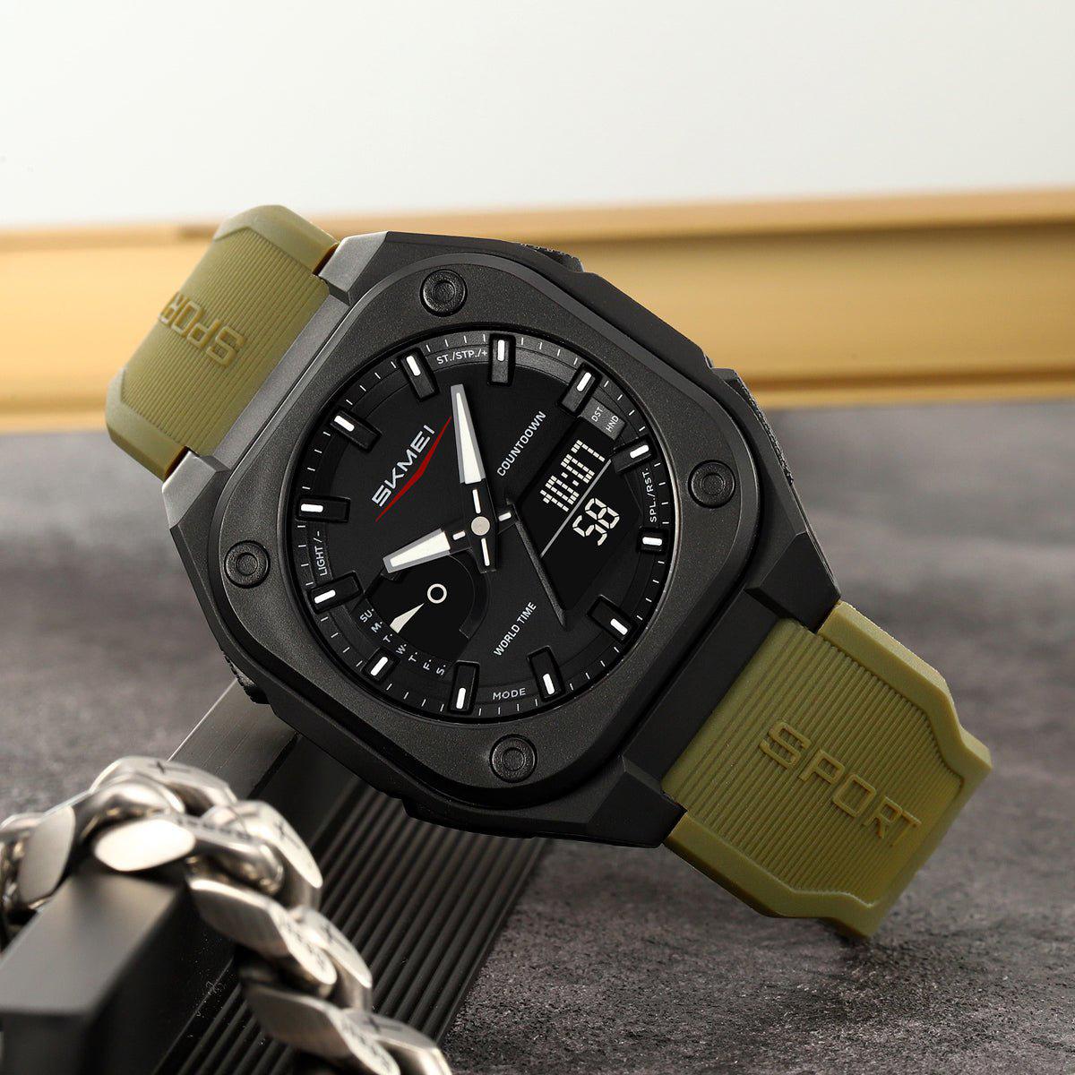 Reloj SKMEI 2328 — Doble hora ⌚🕐⏱️